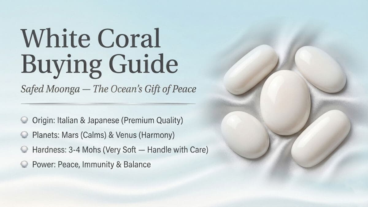 White Coral (Safed Moonga) Buying Guide: 7 Expert Tips for the Perfect Gemstone