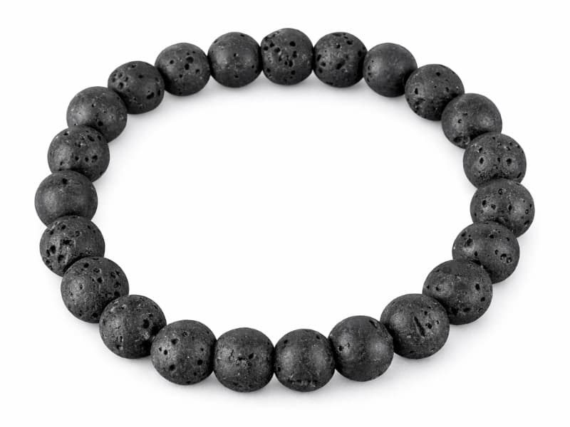 Lava Quartz Bracelet (8mm) – Certified Diffuser Stone