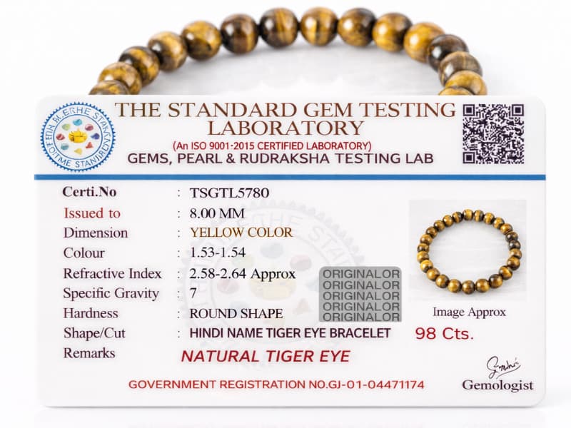Tiger's Eye Bracelet (8mm) – Confidence & Protection - View #5