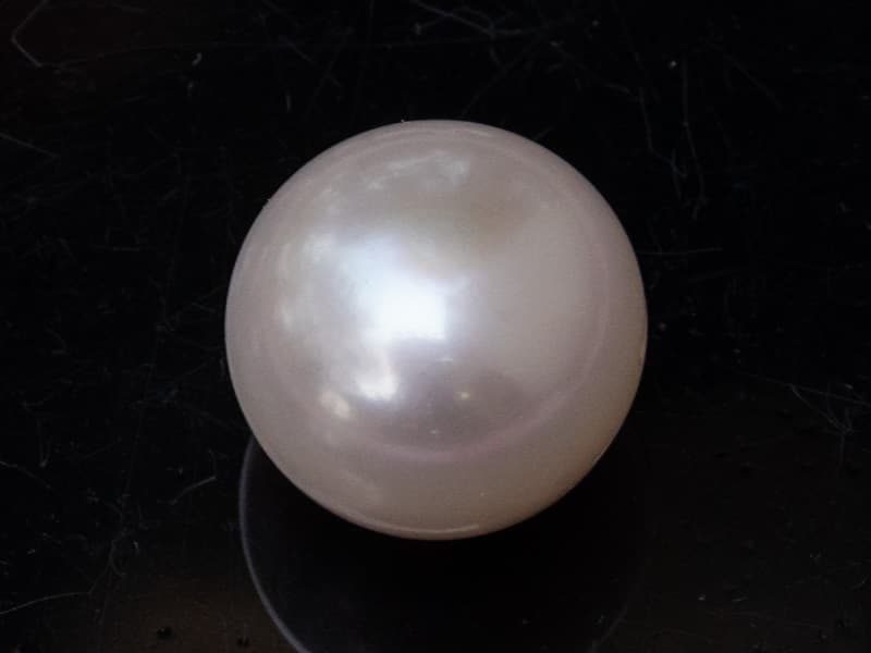 Cultured Pearl Stone (Moti Ratna) 11.40 Carat (12.53 Ratti) Round Shape - View #1