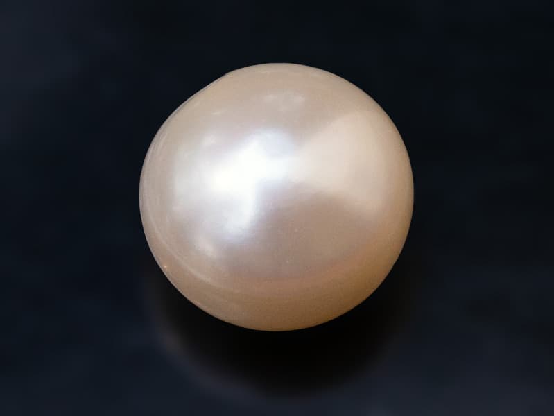 Cultured Pearl Stone (Moti Ratna) 4.69 Carat (5.15 Ratti) Round Shape