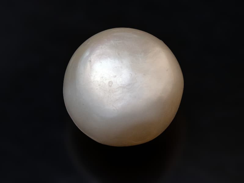 Cultured Pearl Stone (Moti Ratna) 4.98 Carat (5.47 Ratti) Round Shape - View #2