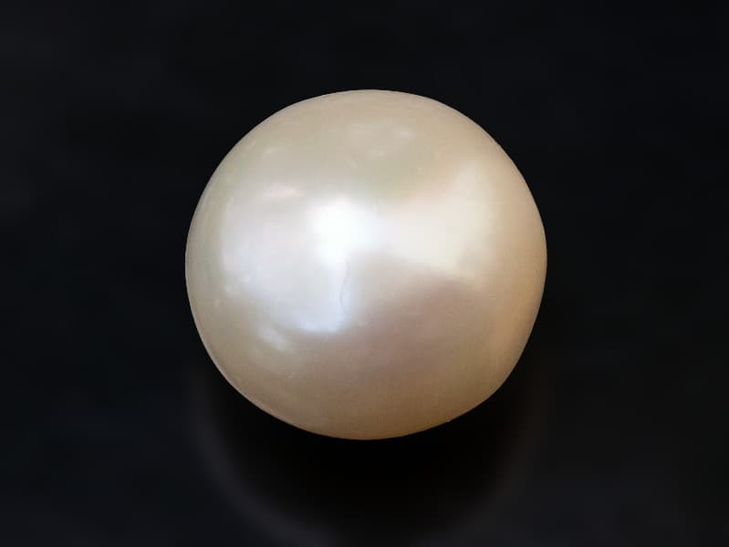 Cultured Pearl Stone (Moti Ratna) 4.98 Carat (5.47 Ratti) Round Shape - View #1