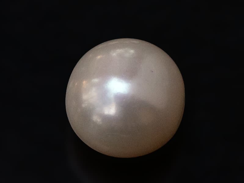 Cultured Pearl Stone (Moti Ratna) 5.01 Carat (5.51 Ratti) Round Shape