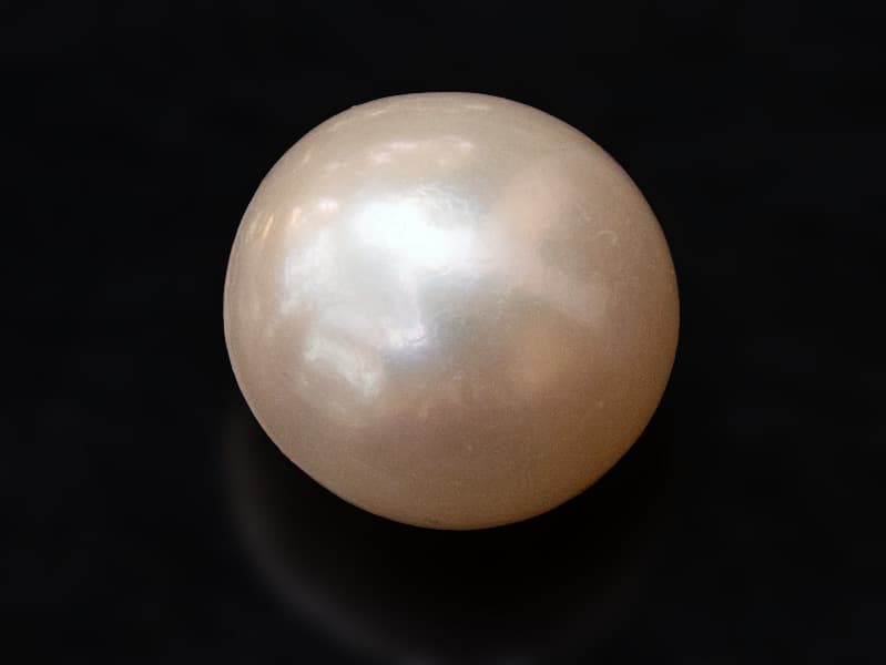 Cultured Pearl Stone (Moti Ratna) 5.86 Carat (6.44 Ratti) Round Shape