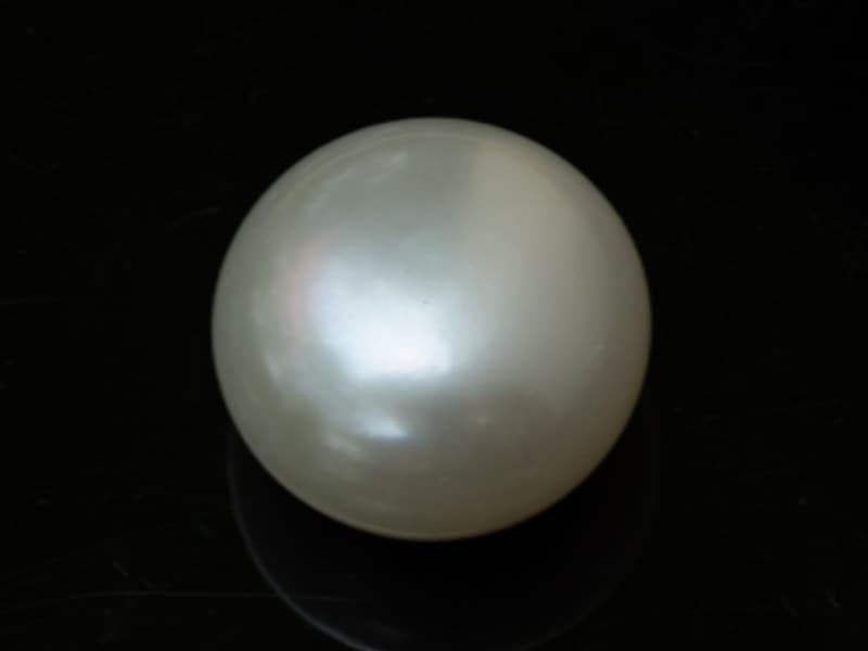 Cultured Pearl Stone (Moti Ratna) 8.41 Carat (9.24 Ratti) Round Shape - View #1