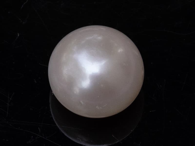 Cultured Pearl Stone (Moti Ratna) 8.63 Carat (9.48 Ratti) Round Shape - View #1