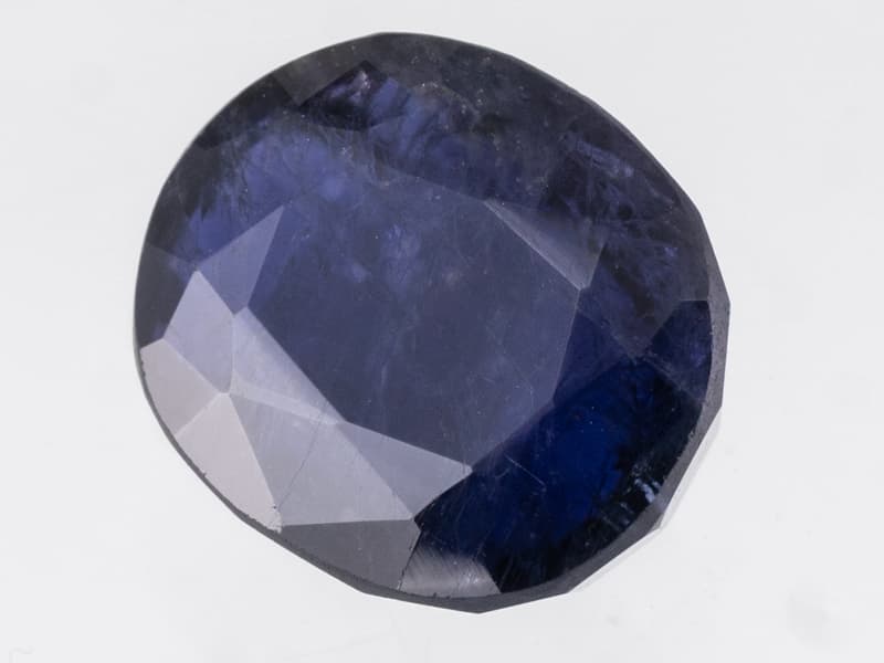 Iolite Stone (Kaka Neeli Stone) 7.74 Carat (8.51 Ratti) Oval Mix Cut - Certified Natural - View #2