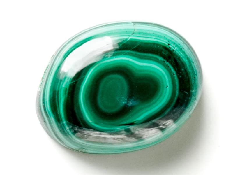 Natural Malachite Stone 15.67 Carat (17.22 Ratti) Oval Cabochon