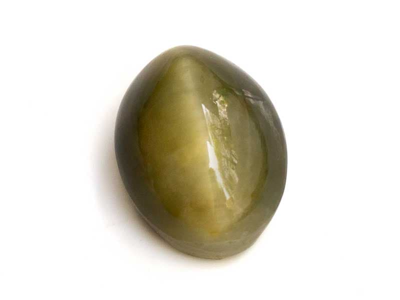 Quartz Cat's Eye (Lahsuniya) 7.81 Carat (8.58 Ratti) Cabochon - View #1