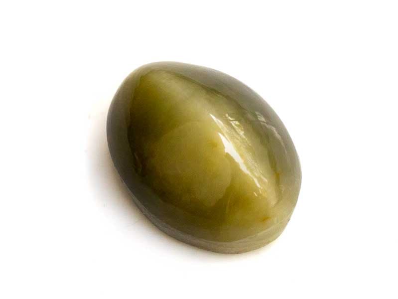 Quartz Cat's Eye (Lahsuniya) 7.81 Carat (8.58 Ratti) Cabochon - View #6