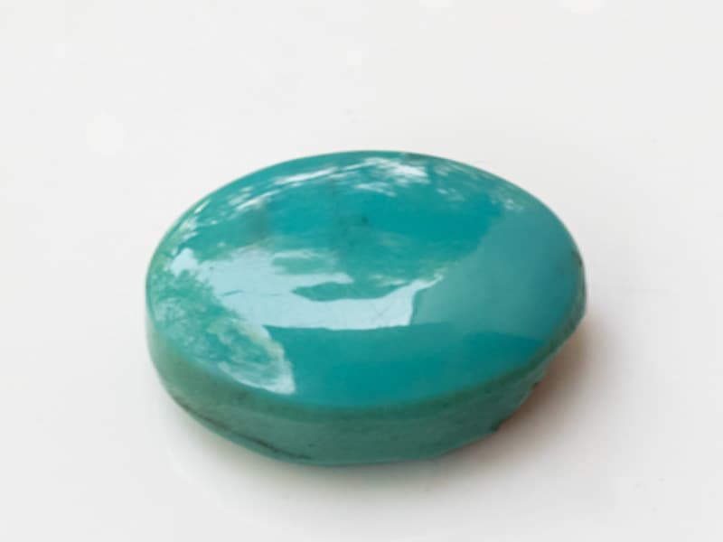American Firoza (Turquoise) Stone 12.40 Carat (13.63 Ratti) Oval Shape