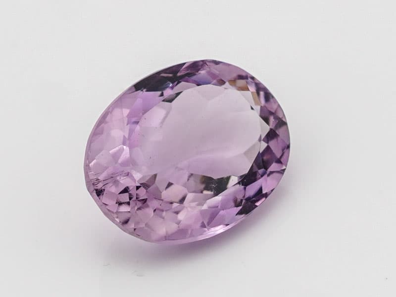 Certified Natural Amethyst Stone (Jamunia) 6.02 Carat (6.62 Ratti) Oval Shape - View #2