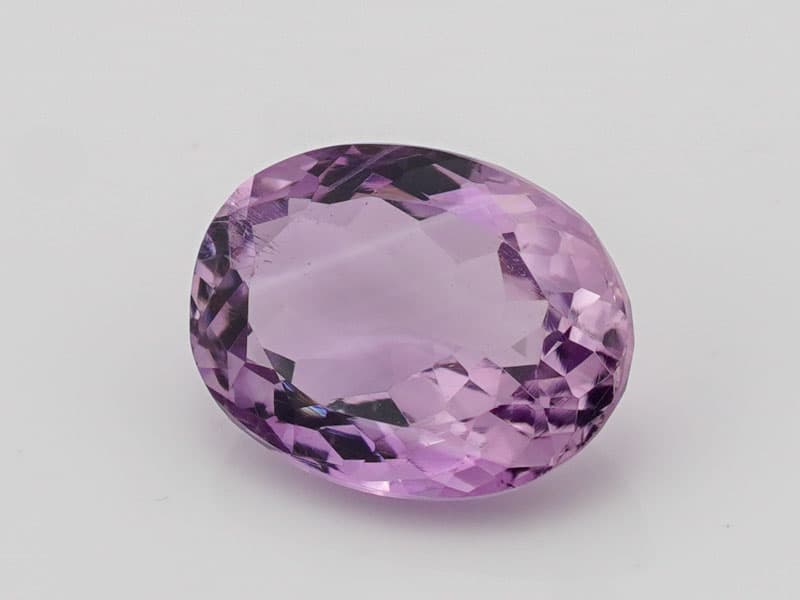 Certified Natural Amethyst Stone (Jamunia) 6.02 Carat (6.62 Ratti) Oval Shape