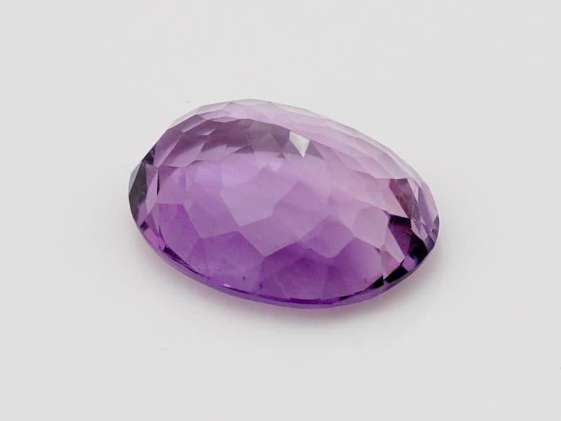 Certified Natural Amethyst Stone (Jamunia) 6.02 Carat (6.62 Ratti) Oval Shape - View #4
