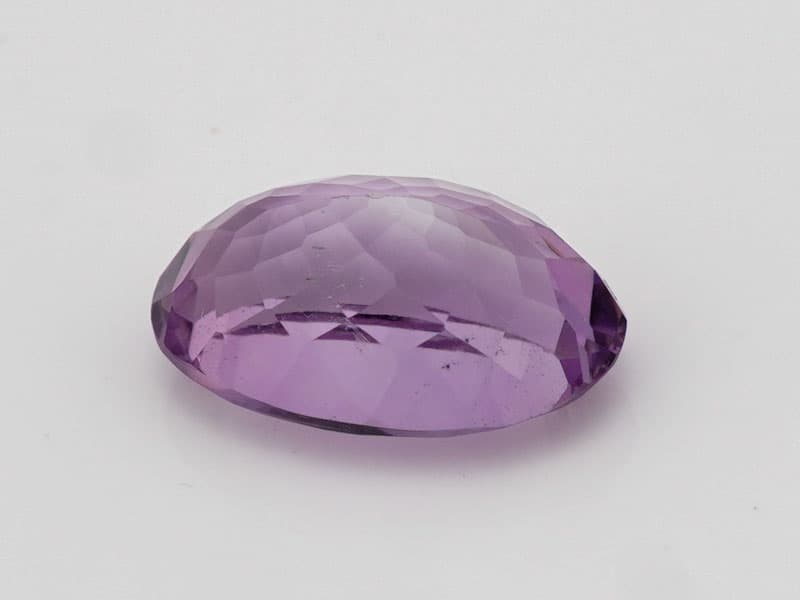 Certified Natural Amethyst Stone (Jamunia) 6.07 Carat (6.67 Ratti) Oval Shape - View #4