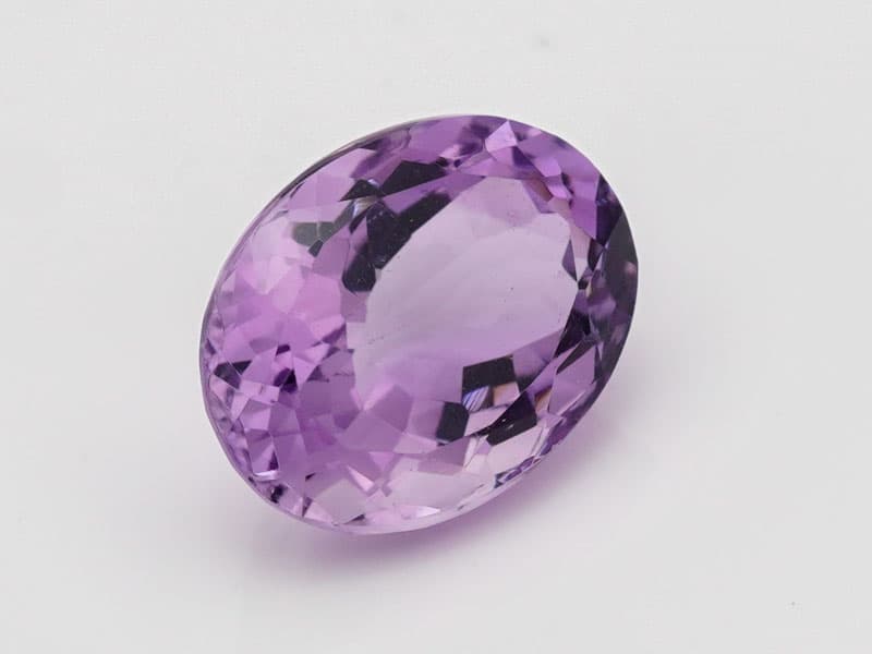Certified Natural Amethyst Stone (Jamunia) 6.12 Carat (6.73 Ratti) Oval Shape