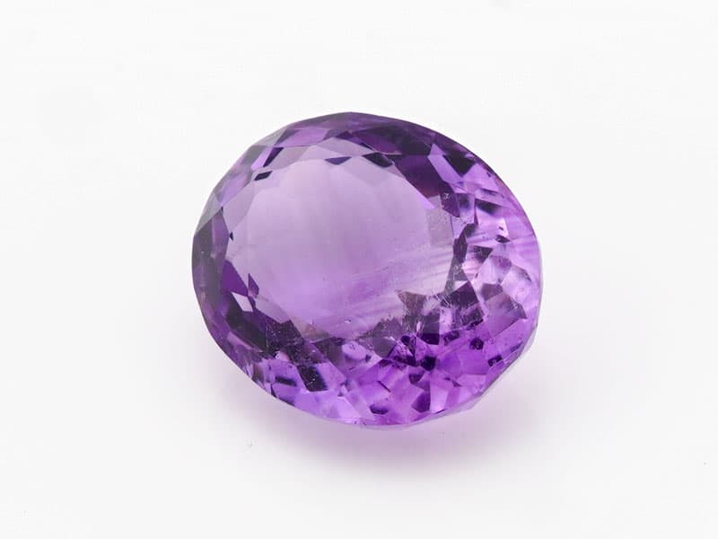 Certified Natural Amethyst Stone (Jamunia) 6.17 Carat (6.78 Ratti) Oval Shape
