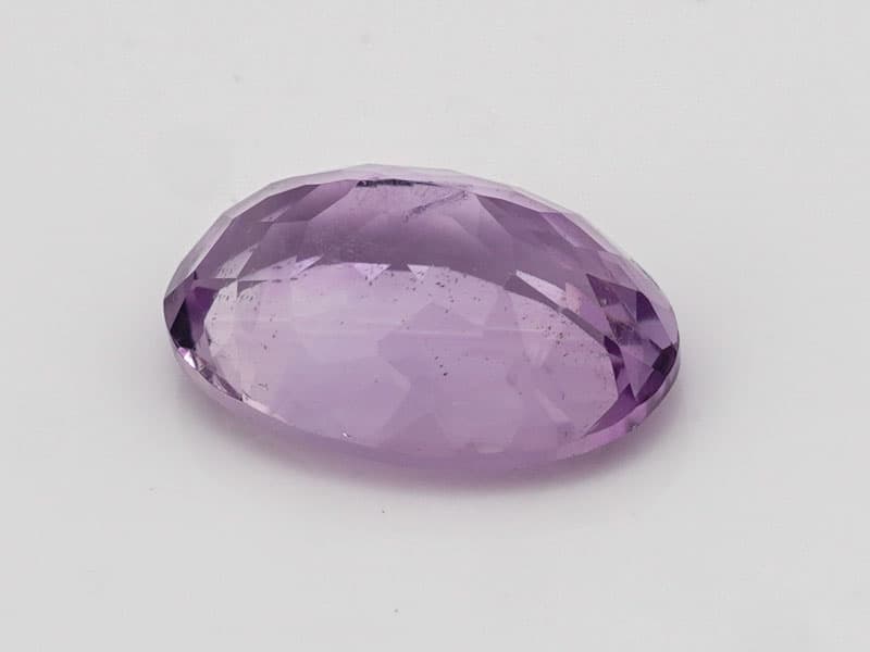 Certified Natural Amethyst Stone (Jamunia) 6.27 Carat (6.89 Ratti) Oval Shape - View #4