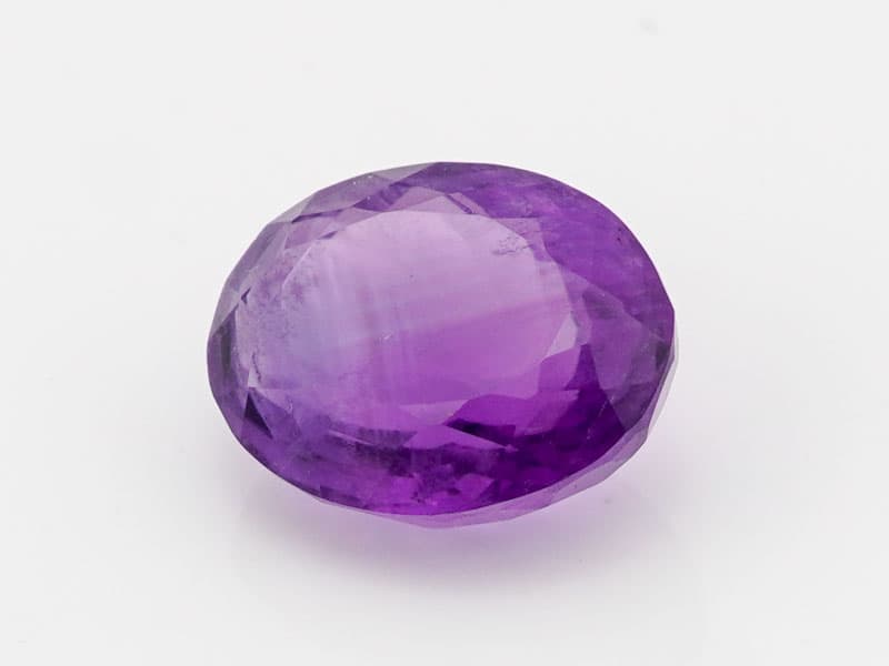 Certified Natural Amethyst Stone (Jamunia) 6.53 Carat (7.18 Ratti) Oval Shape
