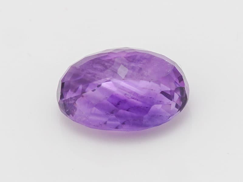 Certified Natural Amethyst Stone (Jamunia) 6.53 Carat (7.18 Ratti) Oval Shape - View #4