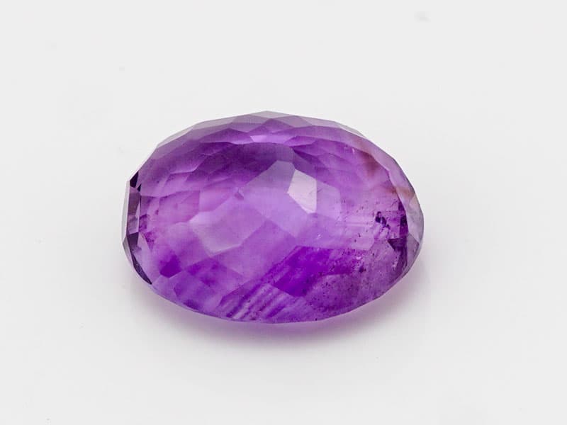 Certified Natural Amethyst Stone (Jamunia) 6.66 Carat (7.32 Ratti) Oval Shape - View #4