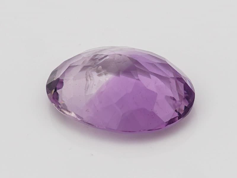 Certified Natural Amethyst Stone (Jamunia) 7.47 Carat (8.21 Ratti) Oval Shape - View #4