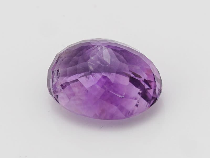 Certified Natural Amethyst Stone (Jamunia) 7.77 Carat (8.54 Ratti) Oval Shape - View #4