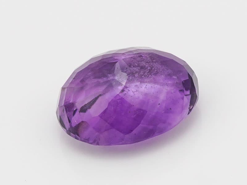 Certified Natural Amethyst Stone (Jamunia) 8.28 Carat (9.10 Ratti) Oval Shape - View #4