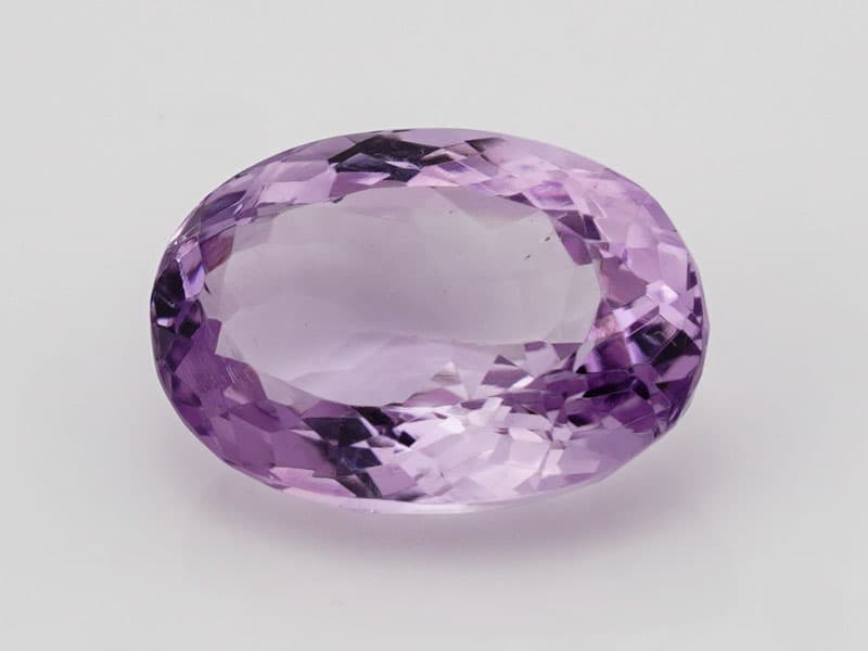 Certified Natural Amethyst Stone (Jamunia) 8.8 Carat (9.67 Ratti) Oval Shape - View #1