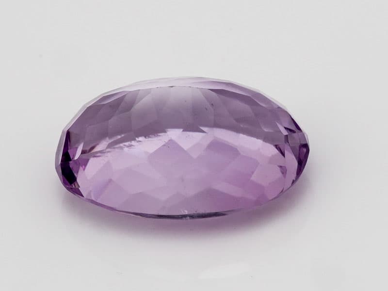 Certified Natural Amethyst Stone (Jamunia) 8.8 Carat (9.67 Ratti) Oval Shape - View #4
