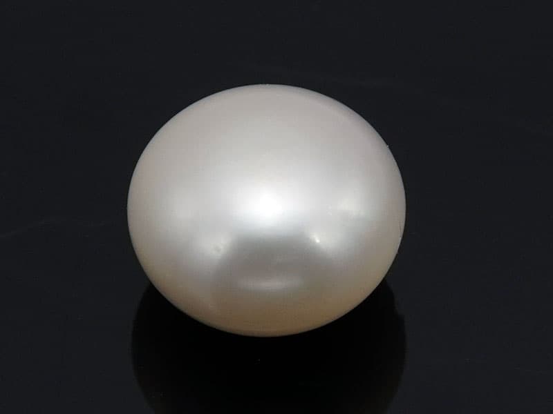 Cultured Pearl Stone (Moti Ratna) 5.80 Carat (6.37 Ratti) Round Button Shape - View #1