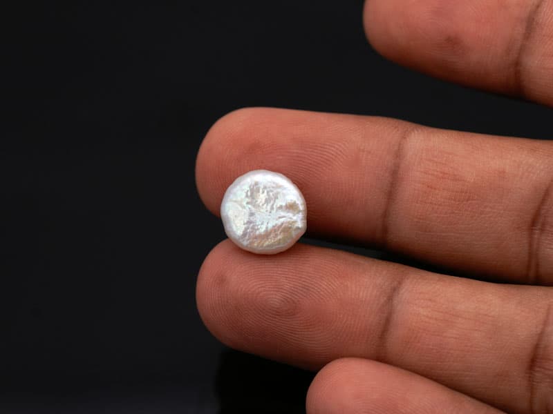 Keshi Pearl Stone 5.10 Carat (5.60 Ratti) Moti Ratna Baroque Shape - View #4