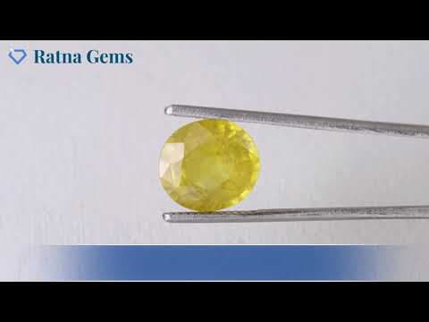 Official video preview: Bangkok yellow sapphire (Pukhraj) 6.33 Carat (6.96 Ratti)