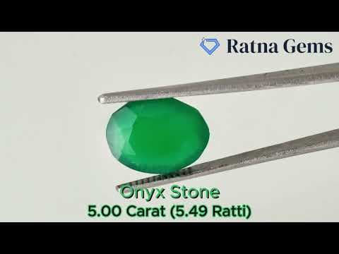 Official video preview: Onyx Stone (Onex Ratna) 5 Carat (5.49 Ratti) Oval Cut