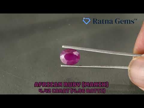 Official video preview: African Ruby (Manik) 4.42 Carat (4.86 Ratti)