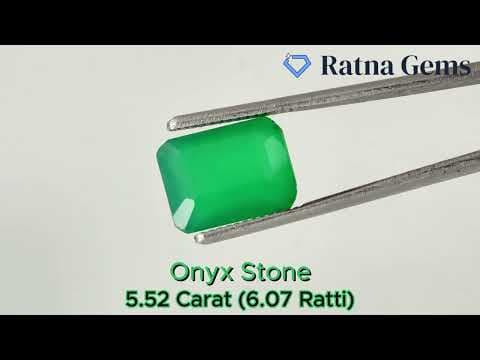 Official video preview: Onyx Stone (Onex Ratna) 5.52 Carat (6.07 Ratti) Octagon Cut