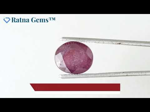 Official video preview: Bangkok Ruby Stone (Manik) 6.9 Carat (7.58 Ratti)