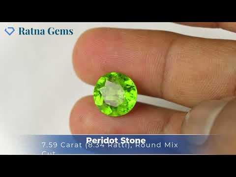 Video preview: Peridot Stone 7.59 Carat (8.34 Ratti)