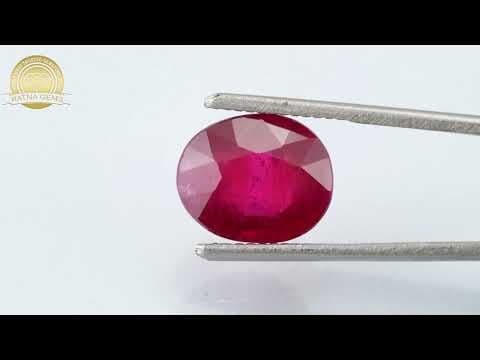 Video preview: Manik Stone 5.71 Ratti - 5.20 Carat Ruby Stone - Bangkok A1
