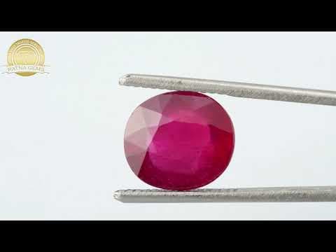 Video preview: Manik Stone 5.77 Ratti - 5.25 Carat Ruby Stone - Bangkok A1