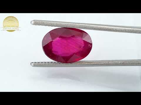 Video preview: Manik Stone 6.76 Ratti - 6.15 Carat Ruby Stone - Bangkok A1