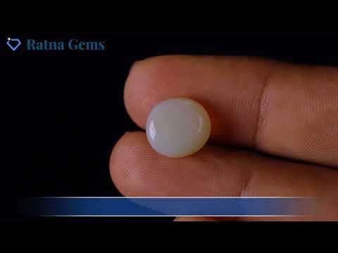 Official video preview: Australian Milky Opal (Doodhiya Patthar) 5.90 Carat (6.48 Ratti) — Solid White