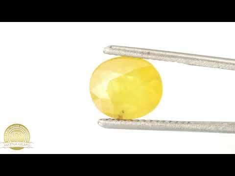 Video preview: Natural Yellow Sapphire (Pukhraj Stone) 3.63 Ratti (3.30 Carat) - Nigerian