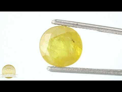 Video preview: Natural Pukhraj Stone 4.50 Ratti (4.10 Carat) Yellow Sapphire - Nigerian