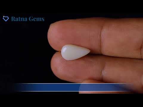Official video preview: Australian Milky Opal (Doodhiya Patthar) 2.49 Carat (2.74 Ratti) — Solid White