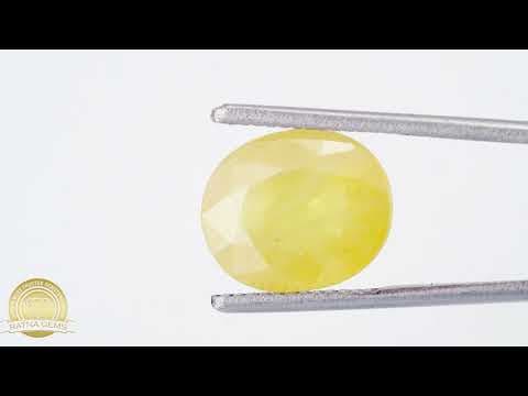 Video preview: Natural Nigerian Yellow Sapphire – 6.87 Ratti (6.25 Carat) Pukhraj Stone