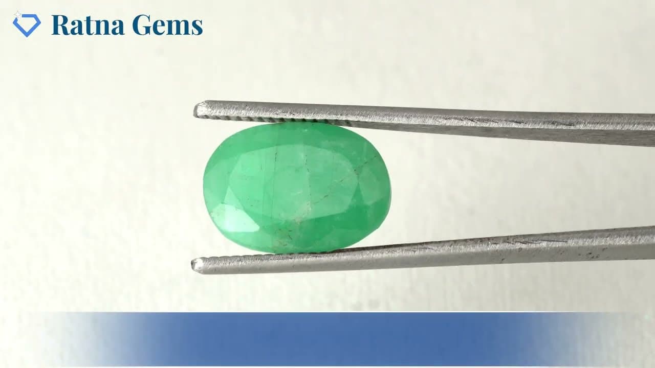 Official video preview: Brazilian Emerald 6.16 Carat (6.77 Ratti) Panna Stone — Sapota