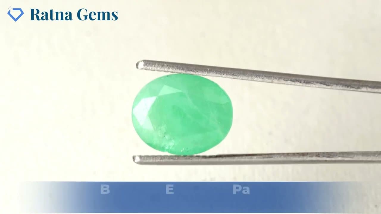 Official video preview: Brazilian Emerald 5.1 Carat (5.60 Ratti) Panna Stone — Sapota