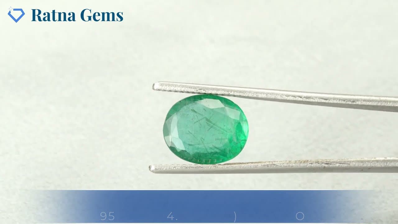 Official video preview: Zambian Emerald (Panna) 3.95 Carat (4.34 Ratti)